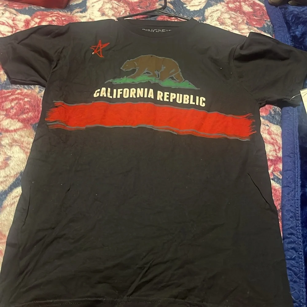 Black California Republic Men's T-Shirt